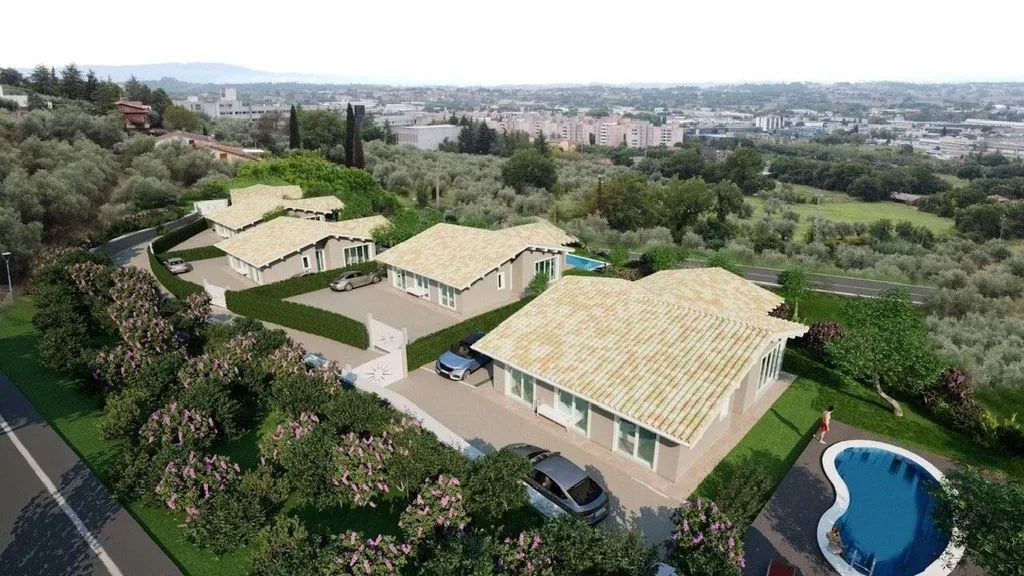 Vue aérienne - Luxury Villa with Private Garden in Perugia