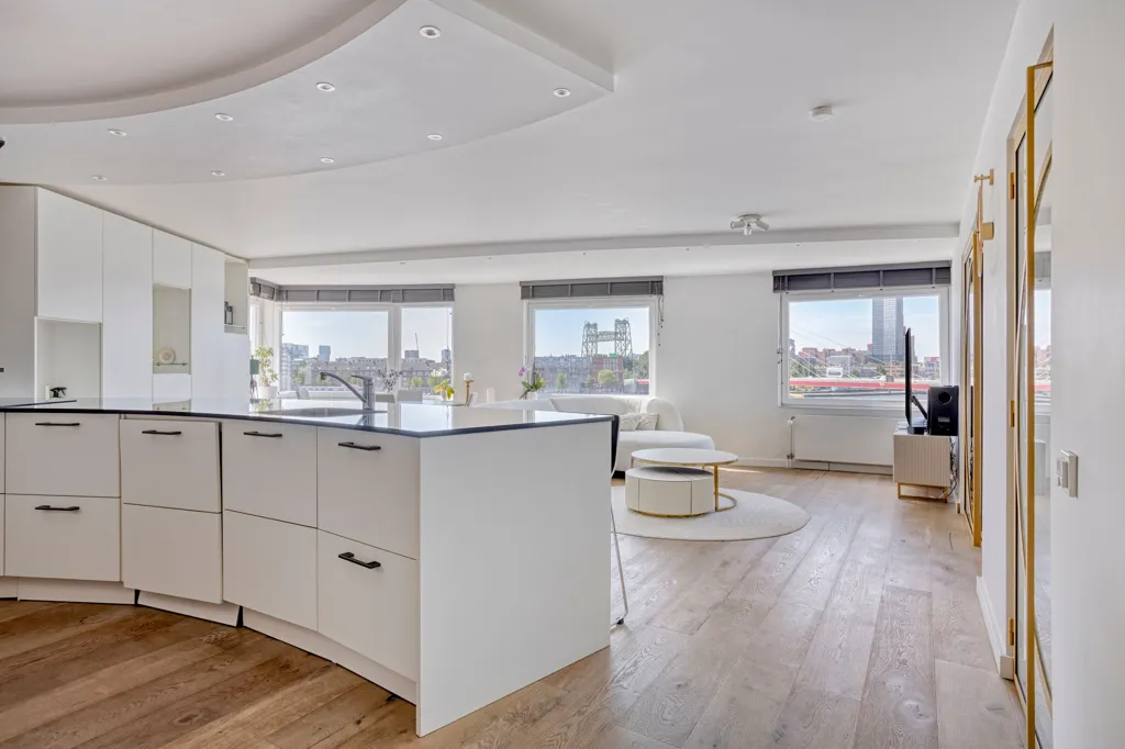 Cuisine - Penthouse with Maas View in Rotterdam