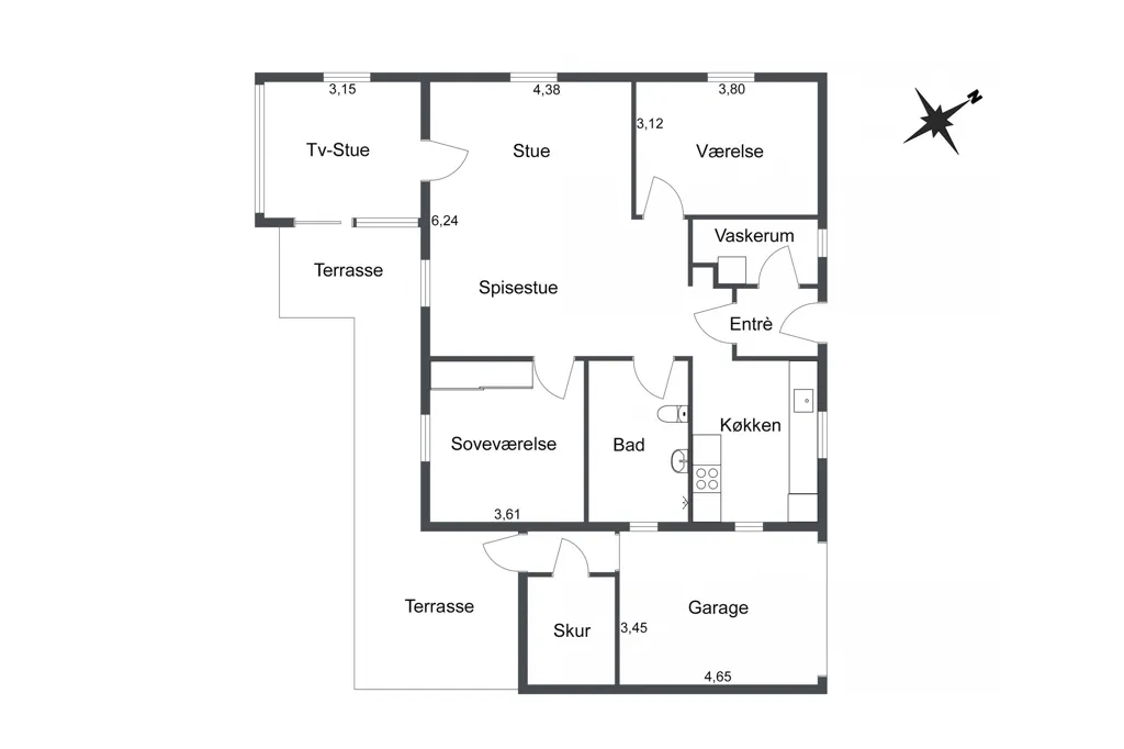Plan - Renovated Home in Højhave Quarter, Tårs
