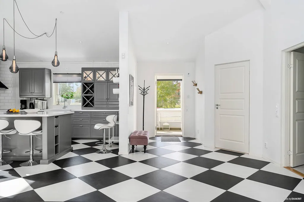 Cucina - Modern House with Pool in Gislaved