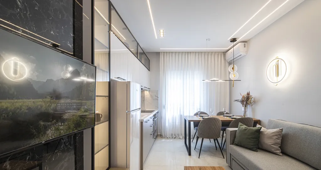 Living Room - Flat with Sea View in Thessaloniki