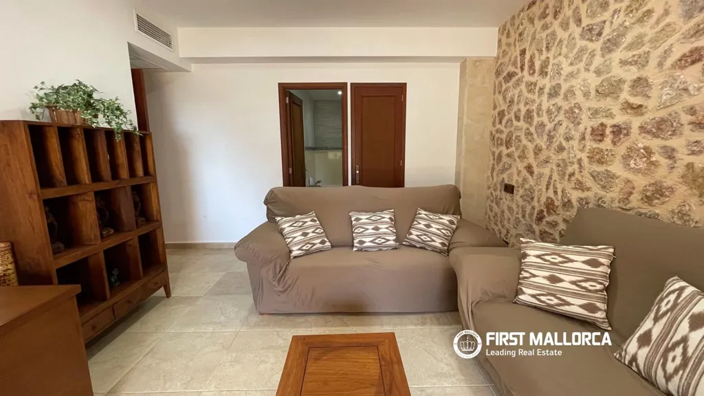 Living Room - Furnished Apartment with Mountain View in Pollensa