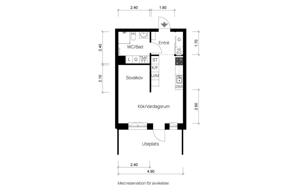 Plan - Apartment with Garden in Karlstad