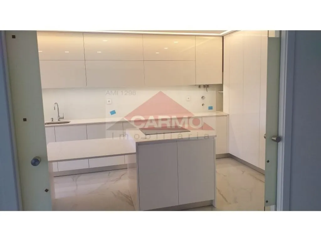 Kitchen - Luxury T3 Flat with Solar Panels in Montijo