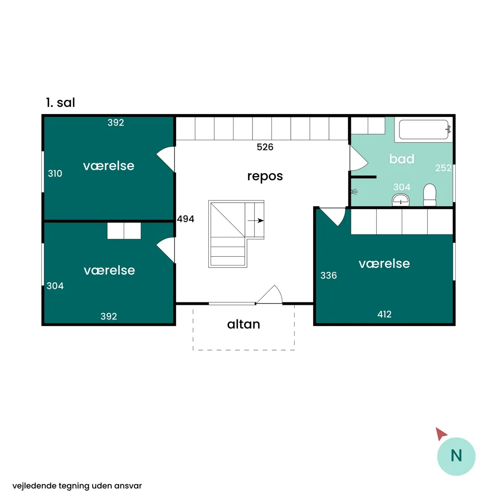 Plan - Detached Villa with Garden in Brande