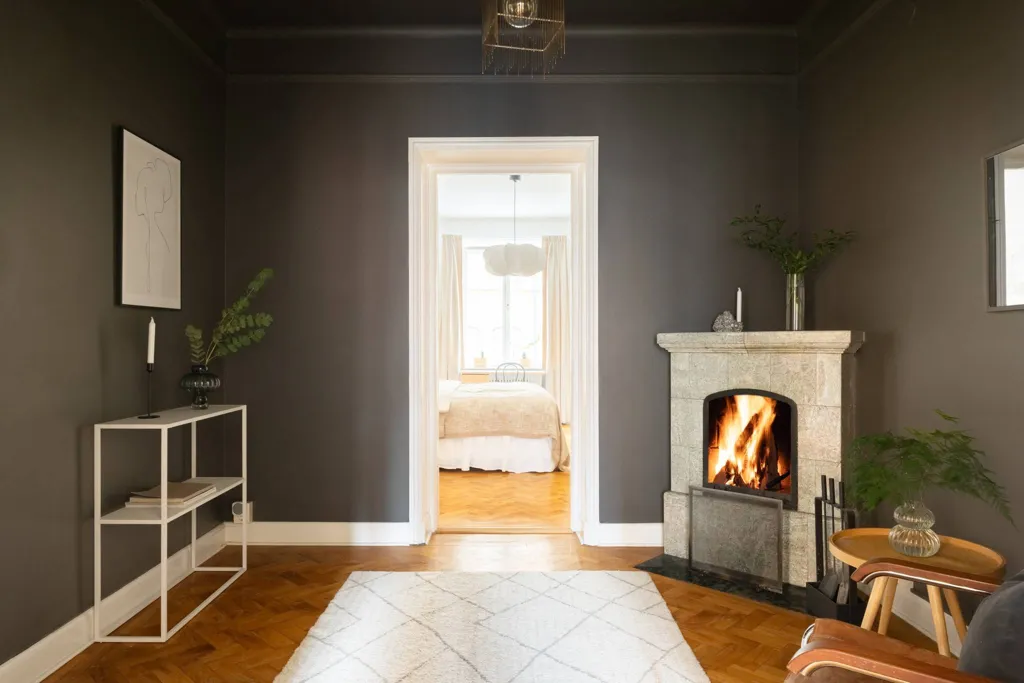 Séjour - Parisian-Style Flat with Balcony in Vasastan