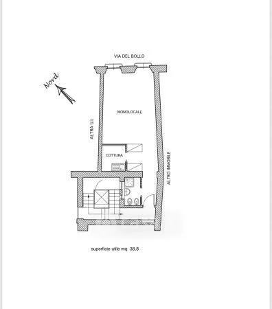 Plaan - Rented Studio in Historic Building, Milan