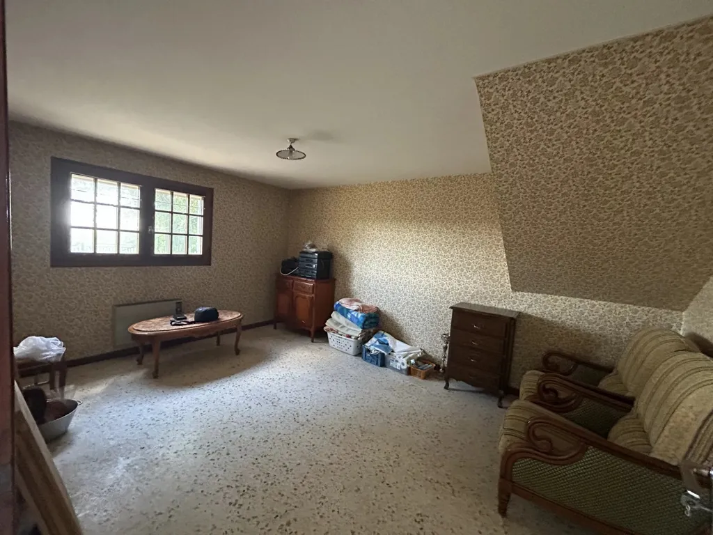 Séjour - Maison avec terrasse et dépendances à Salindres