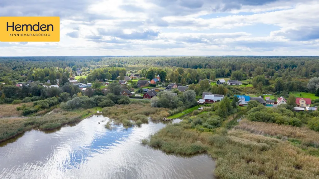Aerial - Renovated House with Lake View in Kasepää