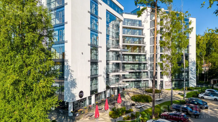 Vue aérienne - Two-Bedroom Apartment with Park View in Dzintari