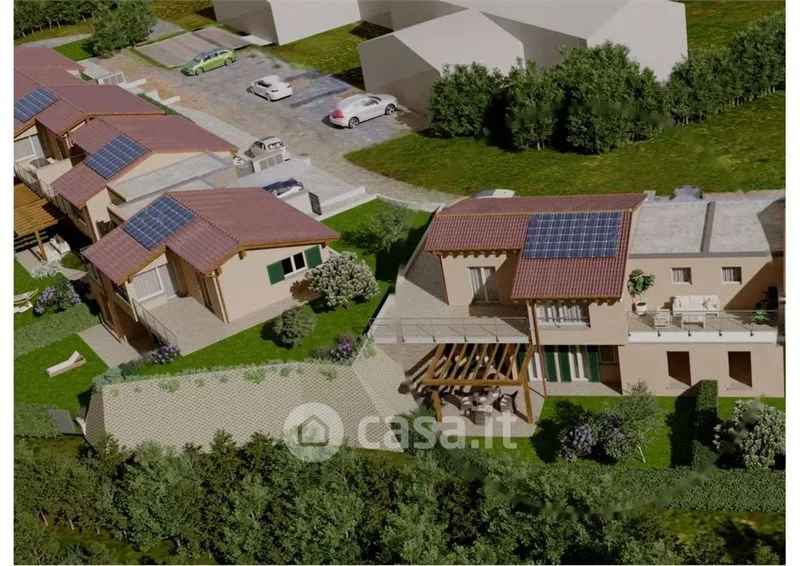 Vista aerea - Trilocale with Private Garden in Bee