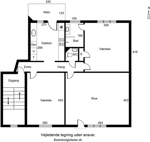 Plan - Apartment with Balcony in Norgesgade