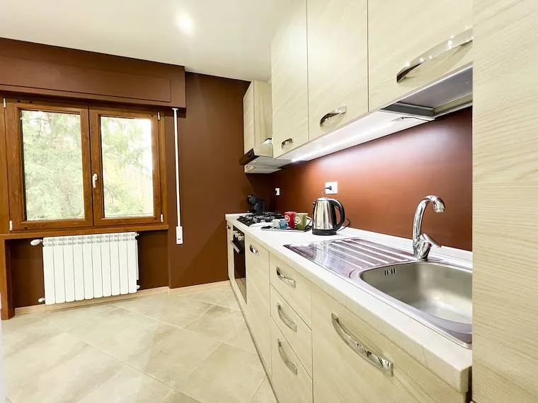 Köök - Apartment with Terrace in Fiuggi