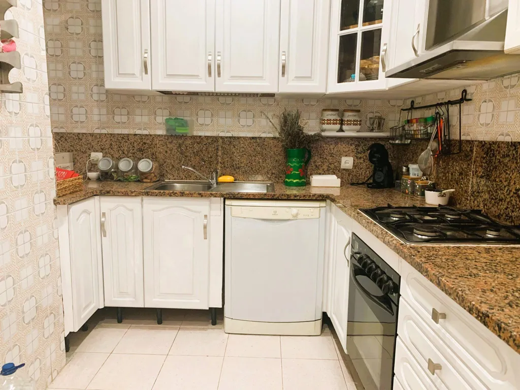 Cuisine - Bright Apartment with Balcony in Les Roquetes