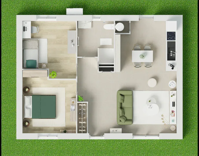 Plaan - New House with Garden in Olonzac