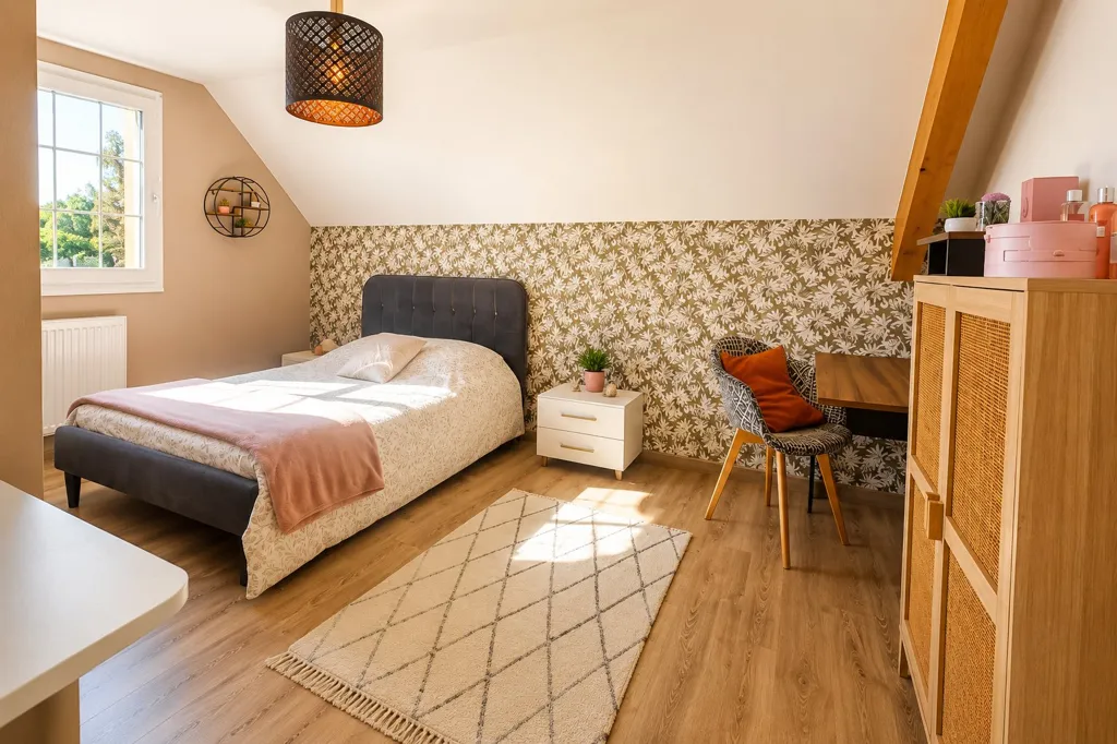 Chambres - Maison avec Piscine et Jardin à La Houssière