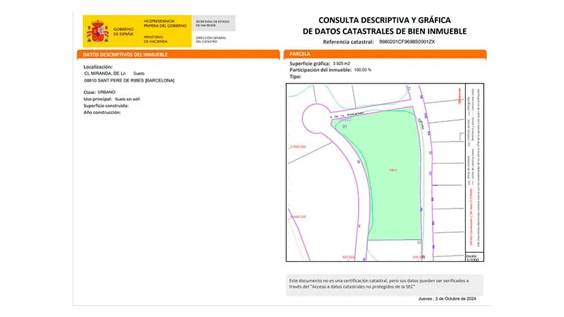 Urban Plot for Development in Sant Pere de Ribes