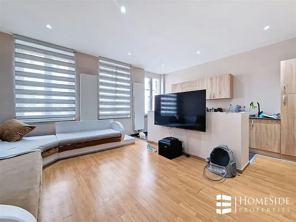 Soggiorno - One-Bedroom Apartment in Schaerbeek