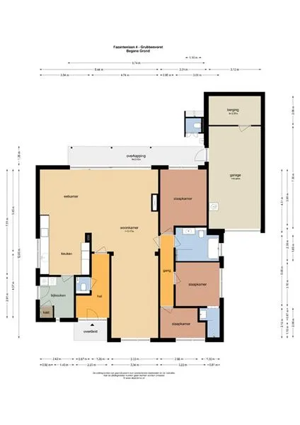 Planimetria - Luxury Bungalow with Pool in Grubbenvorst