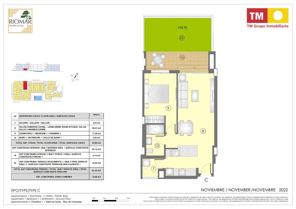 Plan - Modern Apartment with Pool in Mil Palmeras