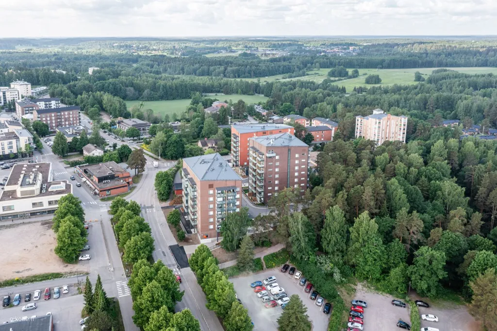 Vue aérienne - Bright Studio with Balcony in Tuusula