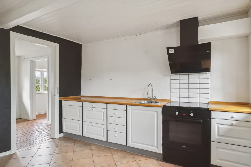 Cucina - Villa with Fireplace in Uldal, Vojens