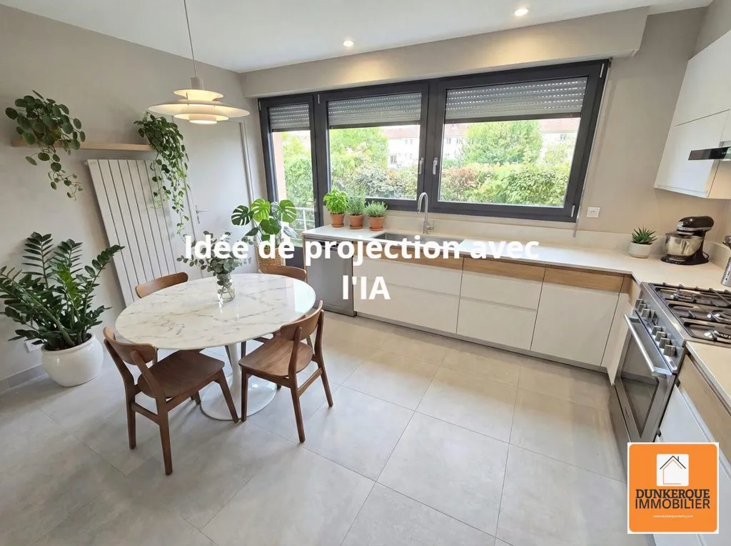 Cuisine - Maison individuelle avec terrasse à Leffrinckoucke