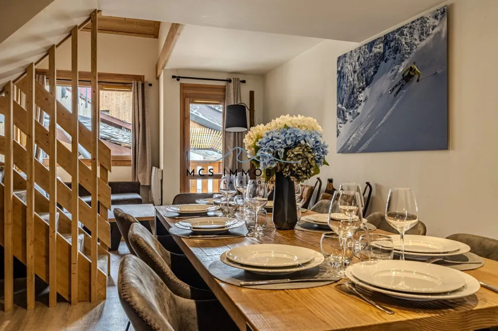 Söögituba - Luxury Duplex with Sauna in Belle Plagne