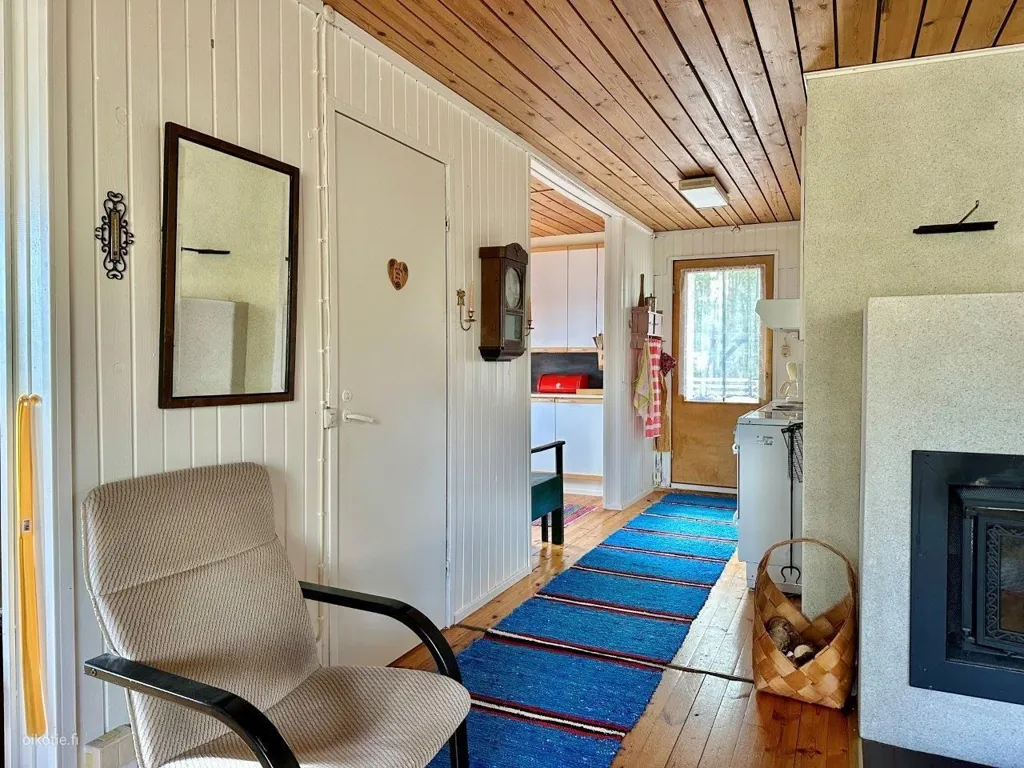 Living Room - Detached House with Lake View in Sysmä