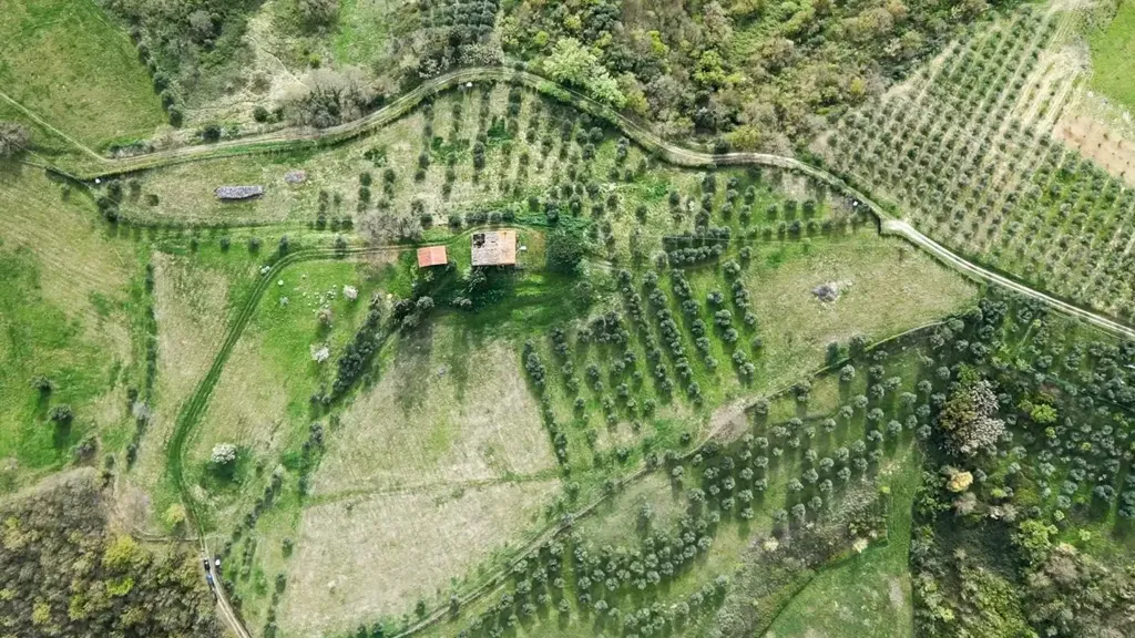 Aerial - Rustic Property with Historic Convent in Fucecchio
