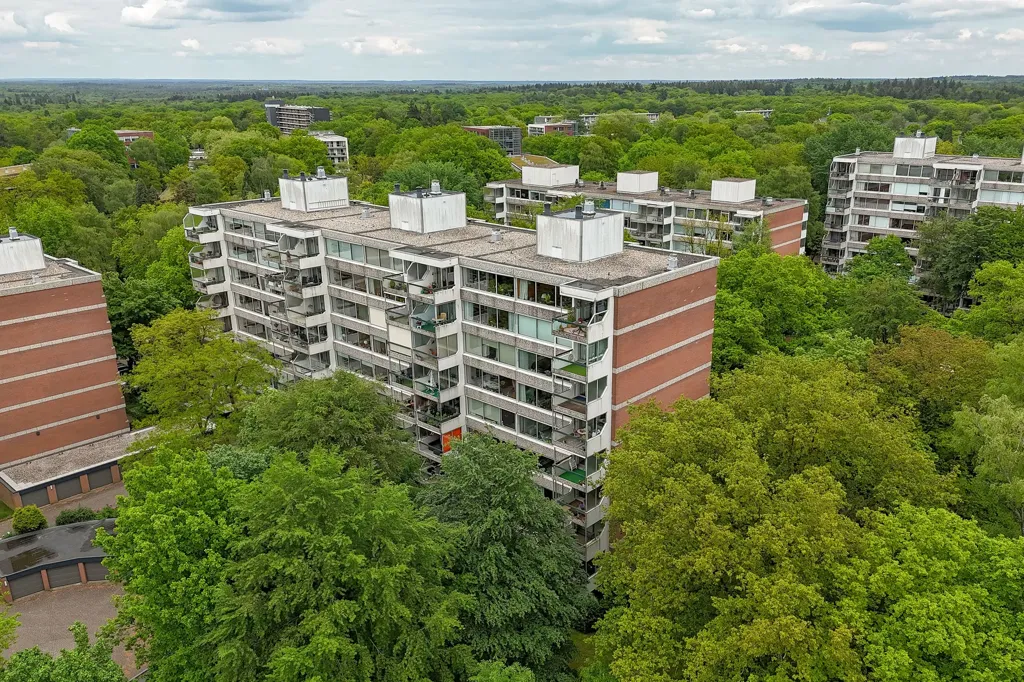 Õhuvaade - Corner Flat with Garden View in Doorwerth