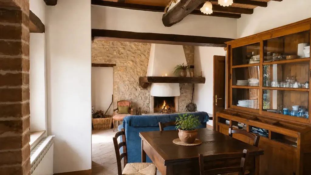 Comedor - Rustic Apartment with Private Garden in Monticiano