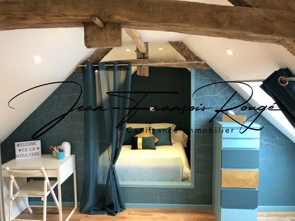 Chambres - Maison en Pierres avec Jardin et Cuisine d'Été à Manche