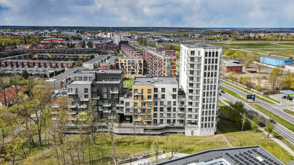 Vista aerea - Modern Apartment with Terrace in Kaunas, Freda
