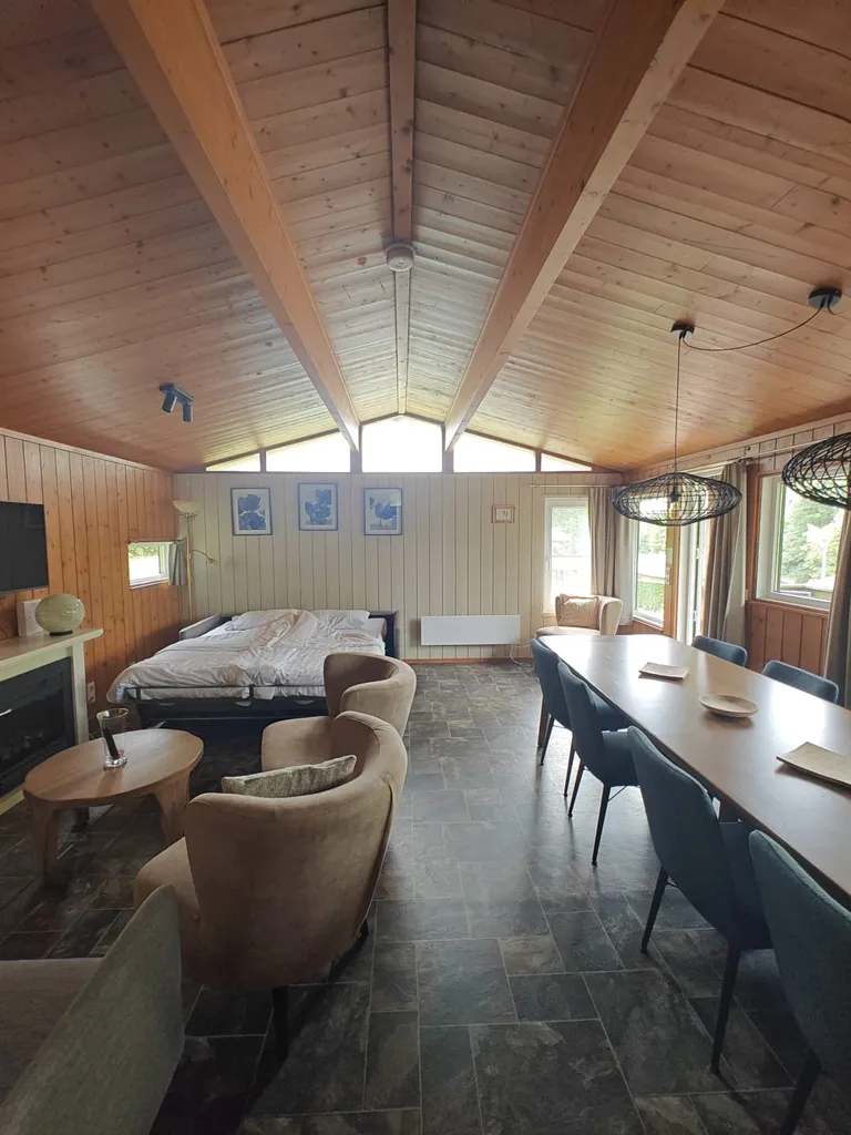 Séjour - Chalet avec Vue dans le Parc Vallee les Etoiles à Hastière