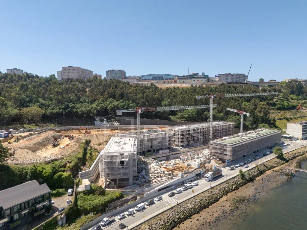 Õhuvaade - T2 Apartment with River View in Vila Nova de Gaia