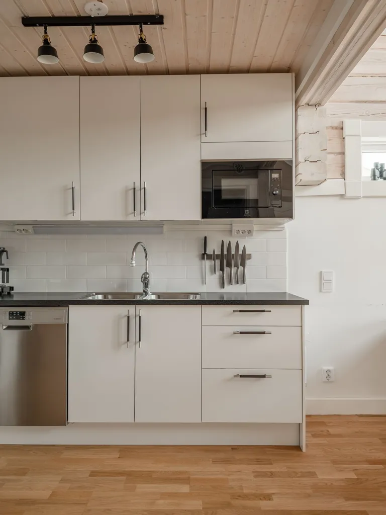 Köök - Apartment with Ski View in Stötten, Dalarna