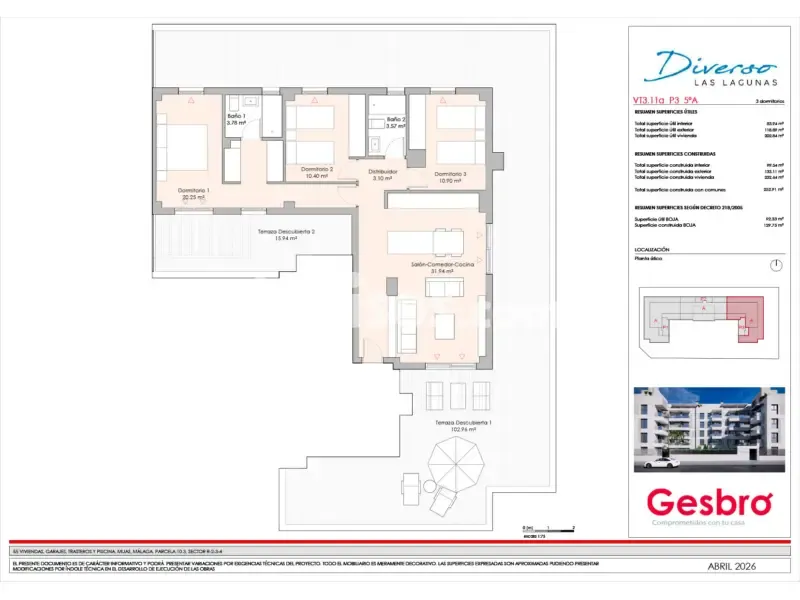 Plan - New Flat with Terrace in Fuengirola