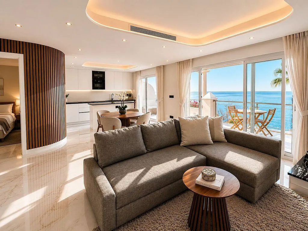 Soggiorno - Duplex with Sea View and Pool in Estepona