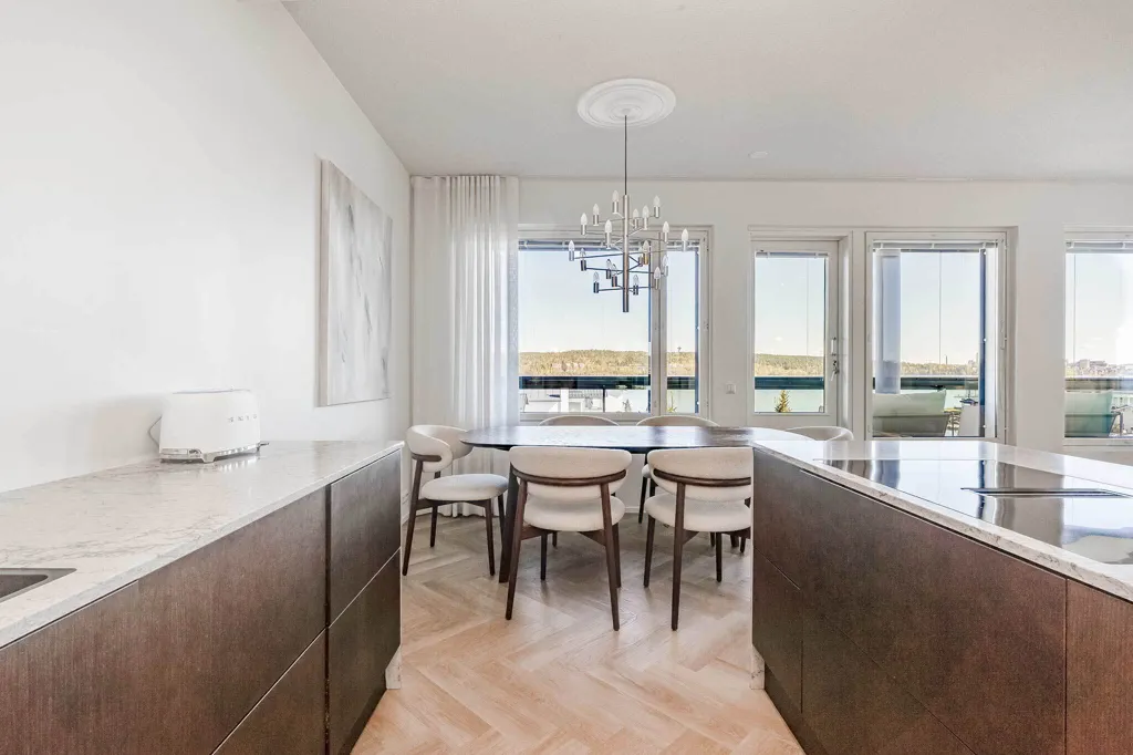 Kitchen - Renovated Apartment with Sea View in Pirkkala