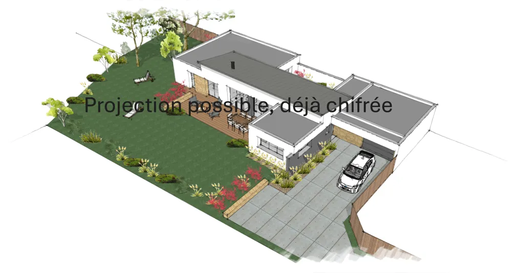 Terrain constructible à Vannes, plein sud