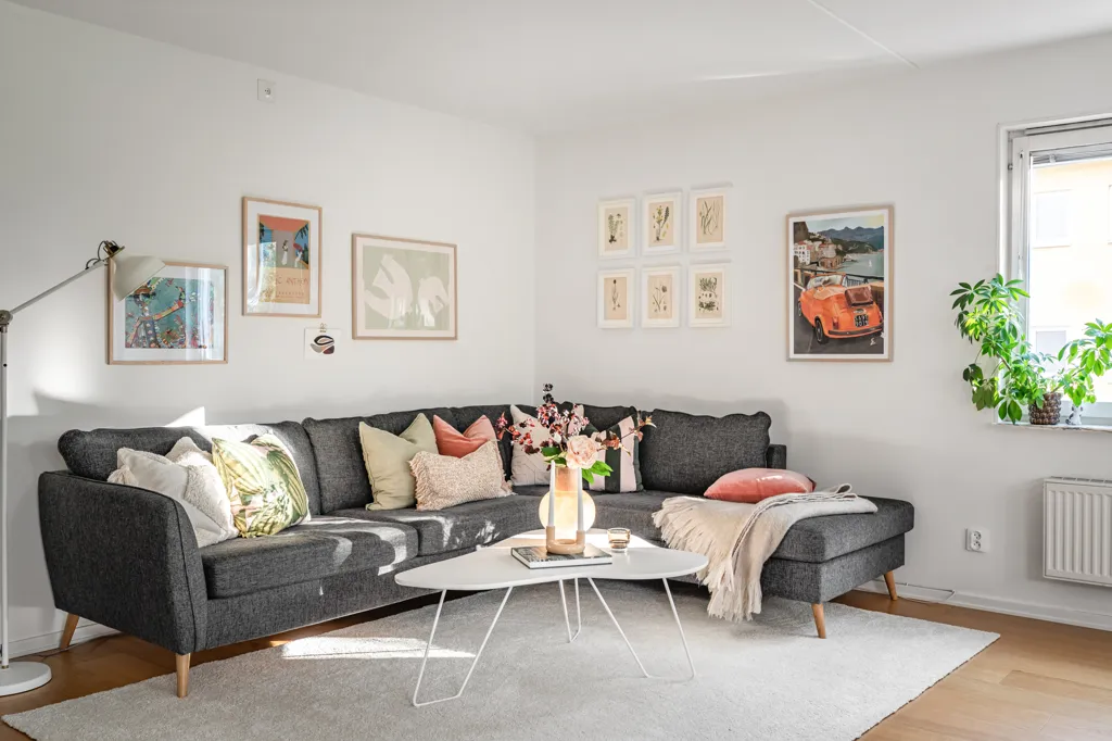 Séjour - Apartment with Garden View in Sjöfararen