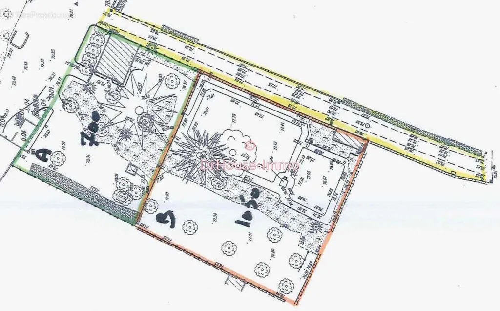 Planimetria - Constructible Plot with Existing Garage in Martigné-Briand
