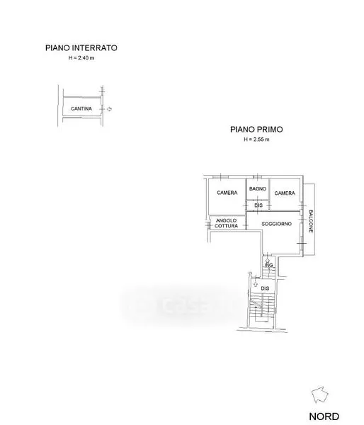 Plan - Newly Built Apartment with Balcony in Verrès