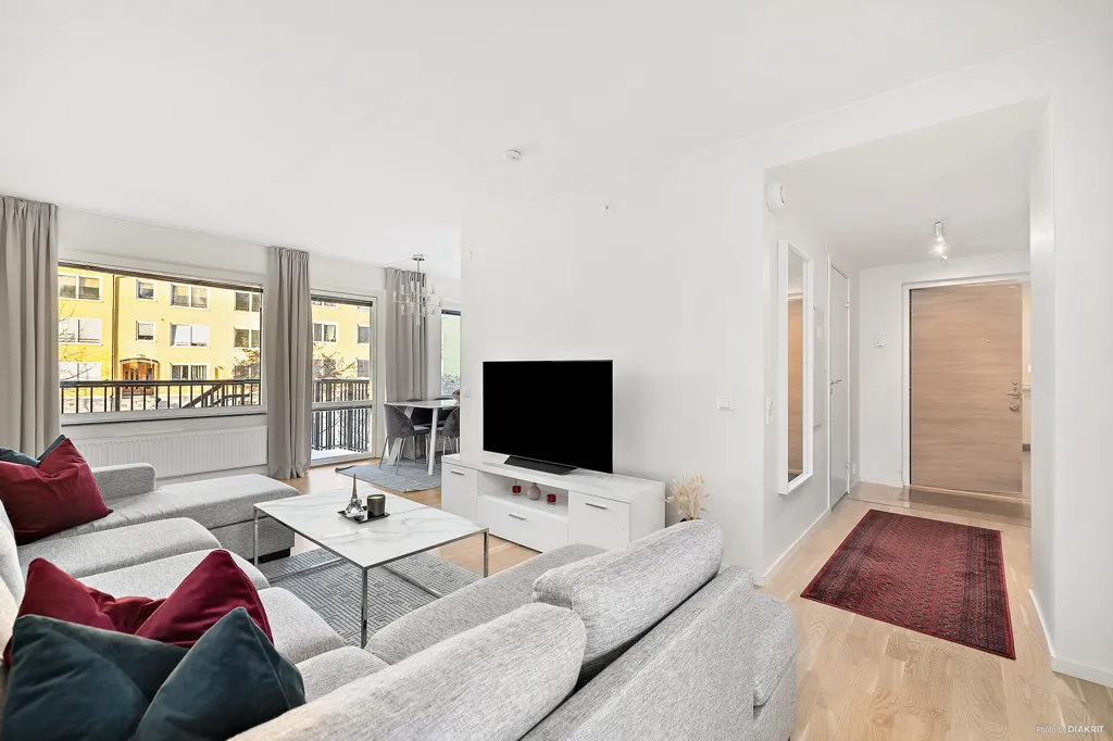 Séjour - Apartment with Balcony in Central Huddinge