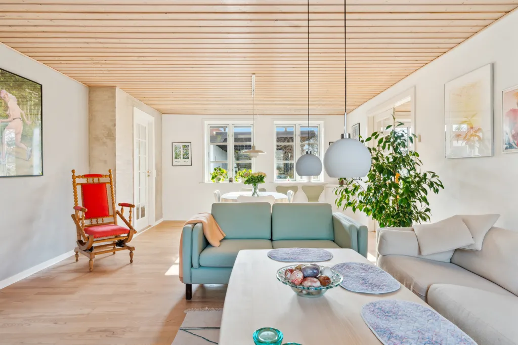 Séjour - Villa with Garden in Mellerup, Randers