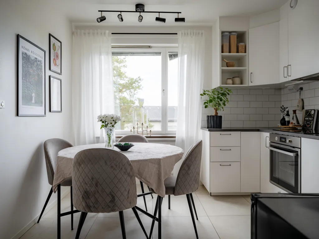 Salle à manger - Apartment with South-West Balcony in Danderyd