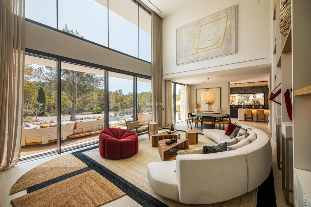 Living Room - Detached Villa with Golf Course Views in Santa Eulalia