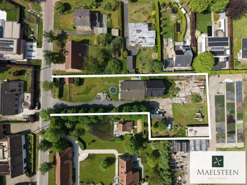 Õhuvaade - Approved Plot with Fermette-Villa Design in Sint-Andries