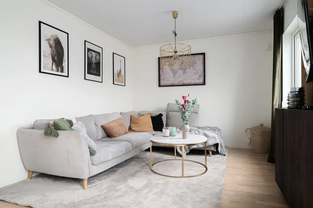 Séjour - Modern Apartment with Garden in Västerhaninge